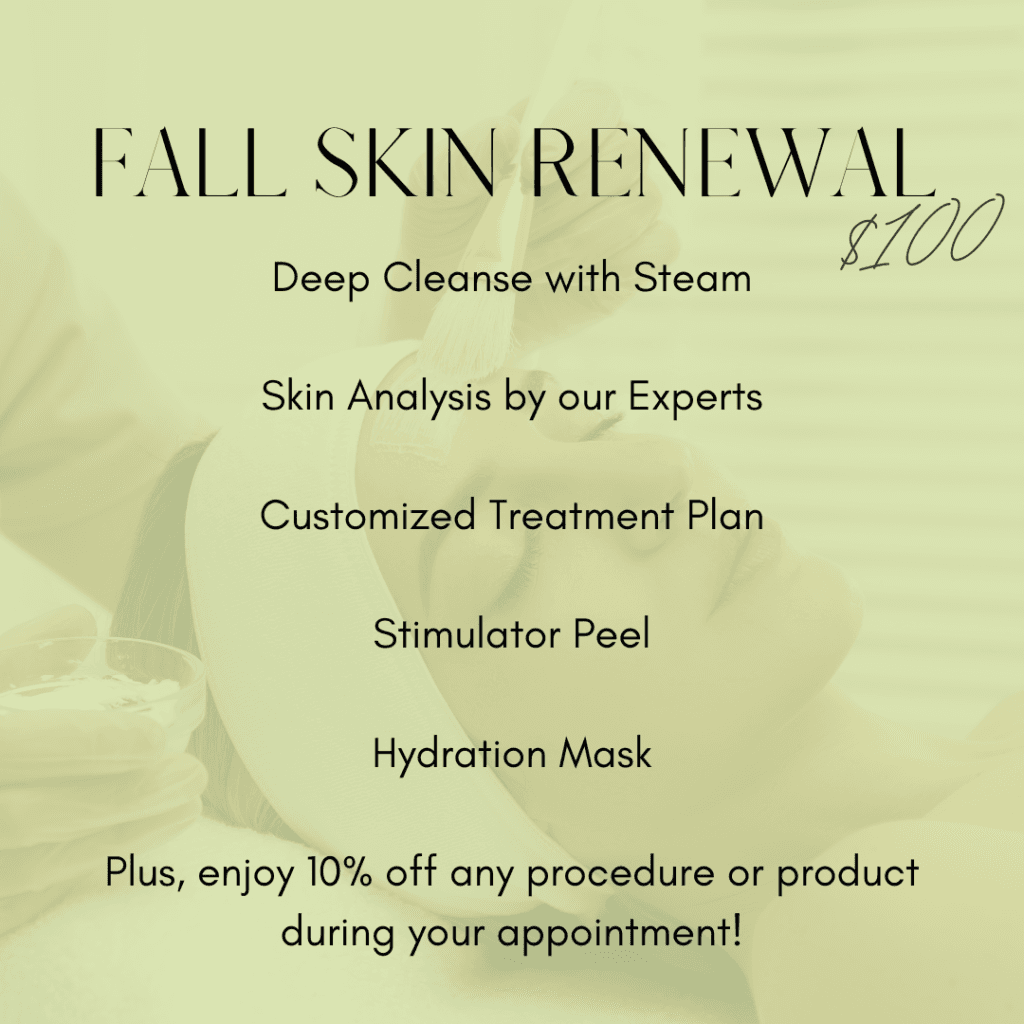 Fall Skin Renewal promotion